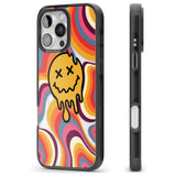 iPhone 16 Pro Max Trippy Face Melt Black Impact Phone Case