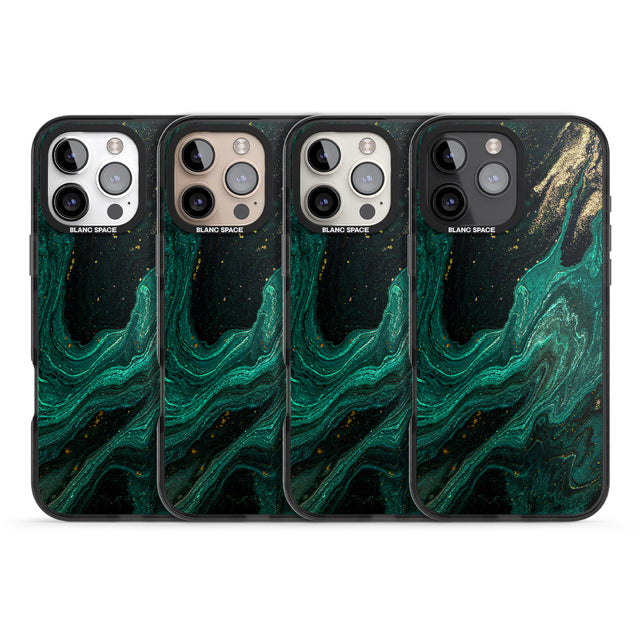 iPhone 16 Pro Max Emerald Lagoon Black Impact Phone Case