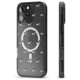 iPhone 16 Pro Max French Bulldog Dog Pattern Clear Black Impact Phone Case