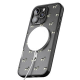 iPhone 16 Pro Max French Bulldog Dog Pattern Clear Black Impact Phone Case