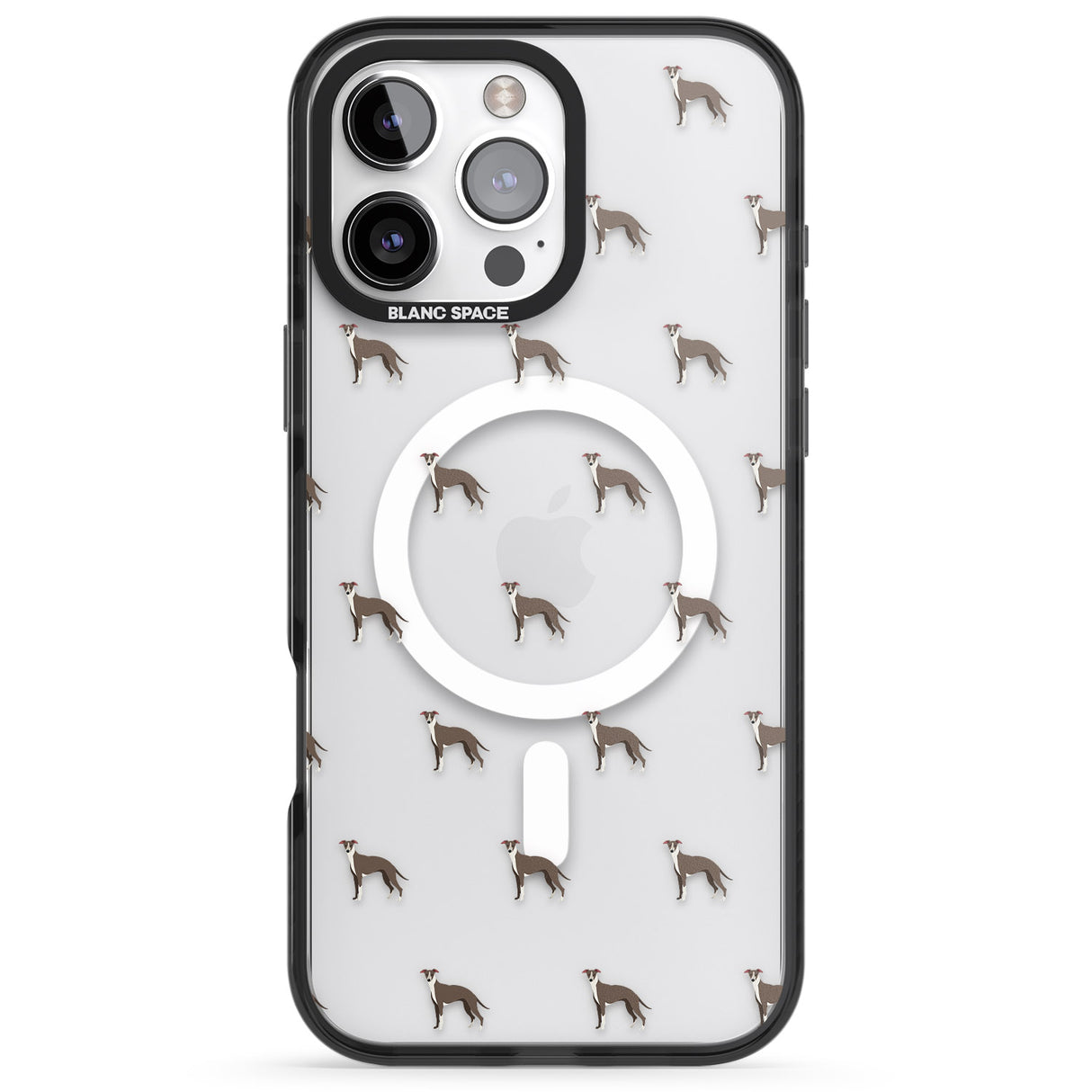 Whippet/Italian Greyhound Dog Pattern Clear