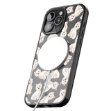 iPhone 16 Pro Max Westie Watercolour Dog Pattern Black Impact Phone Case