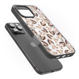 iPhone 16 Pro Max Cocker Spaniel (Brown) Watercolour Dog Pattern Black Impact Phone Case