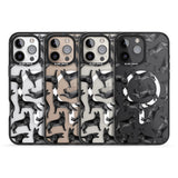 iPhone 16 Pro Max German Shepherd (Black) Watercolour Dog Pattern Black Impact Phone Case