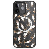 iPhone 16 Pro Max Bernese Mountain Dog Watercolour Dog Pattern Black Impact Phone Case