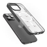 iPhone 16 Pro Max Greyhound Dog Pattern Clear Black Impact Phone Case