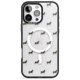 iPhone 16 Pro Max Alaskan Malamute Dog Pattern Clear Black Impact Phone Case