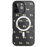 iPhone 16 Pro Max English Springer Spaniel Dog Pattern Clear Black Impact Phone Case