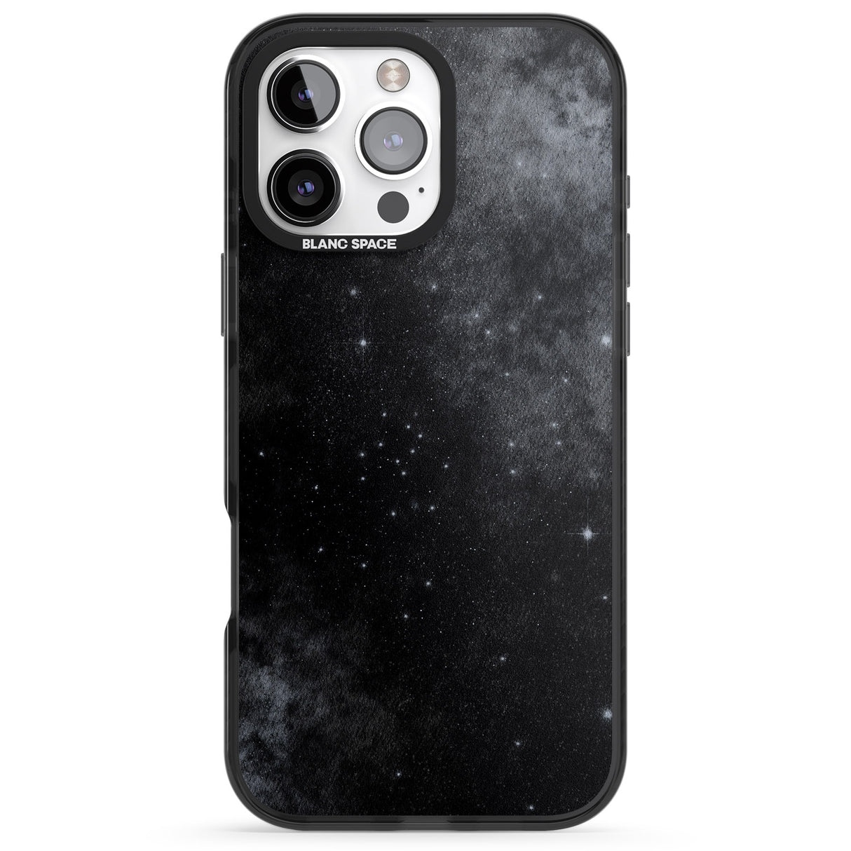 iPhone 16 Pro Max Night Sky Galaxies: Shimmering Stars Black Impact Phone Case