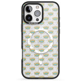 iPhone 16 Pro Max Crying Eyes (Clear) Psychedelic Eyes Pattern Black Impact Phone Case