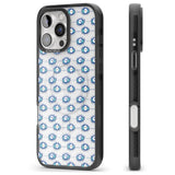 iPhone 16 Pro Max Crazy Eyes (Clear) Psychedelic Eyes Pattern Black Impact Phone Case