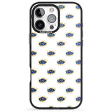 iPhone 16 Pro Max Gold Eyes Psychedelic Eyes Pattern Black Impact Phone Case