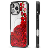 iPhone 16 Pro Max Floral Roses Black Impact Phone Case