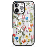 iPhone 16 Pro Max Spring Botanicals Black Impact Phone Case