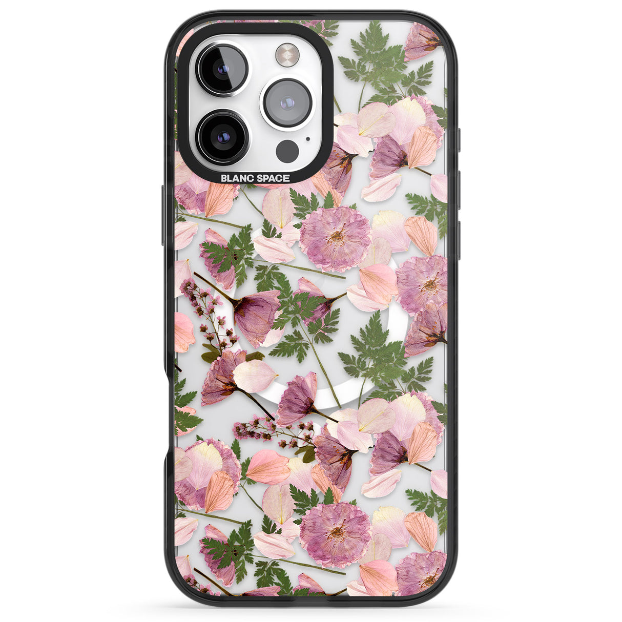 Leafy Floral Pattern Transparent Design