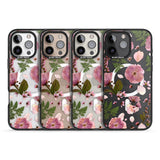 iPhone 16 Pro Max Natural Arrangement of Flowers & Leaves Design Black Impact Phone Case