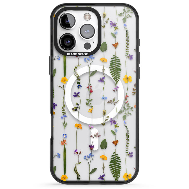 iPhone 16 Pro Max Wildflower Chain Black Impact Phone Case