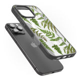 iPhone 16 Pro Max Leafy Ferns Black Impact Phone Case