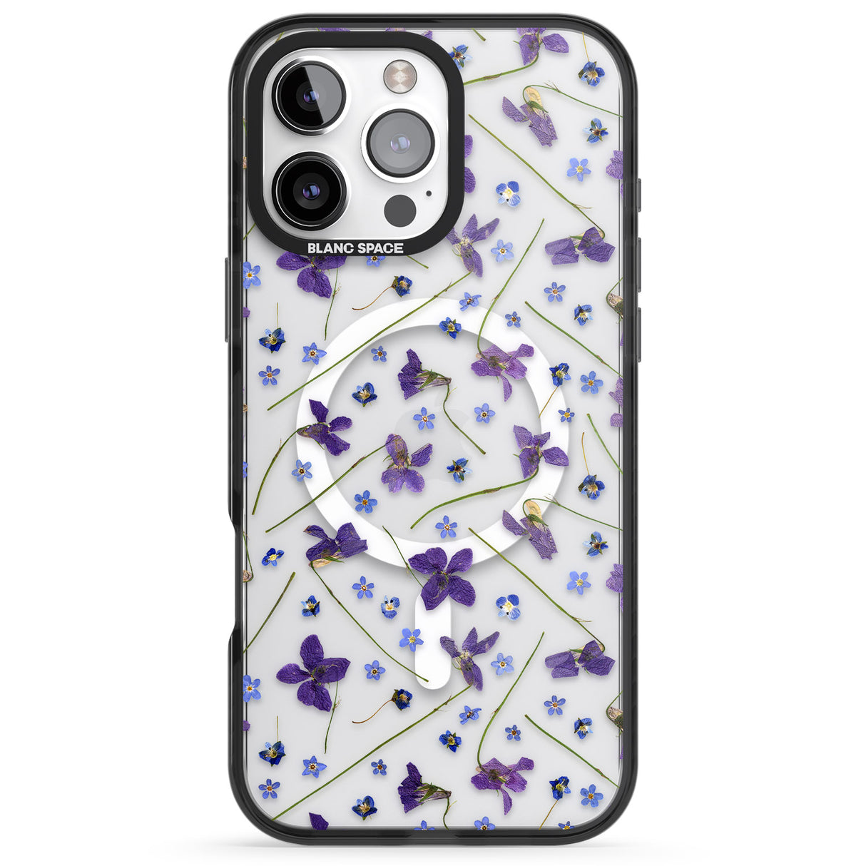 Violet & Blue Floral Pattern Design