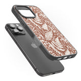 iPhone 16 Pro Max Wildflowers and Ferns on Terracotta Black Impact Phone Case