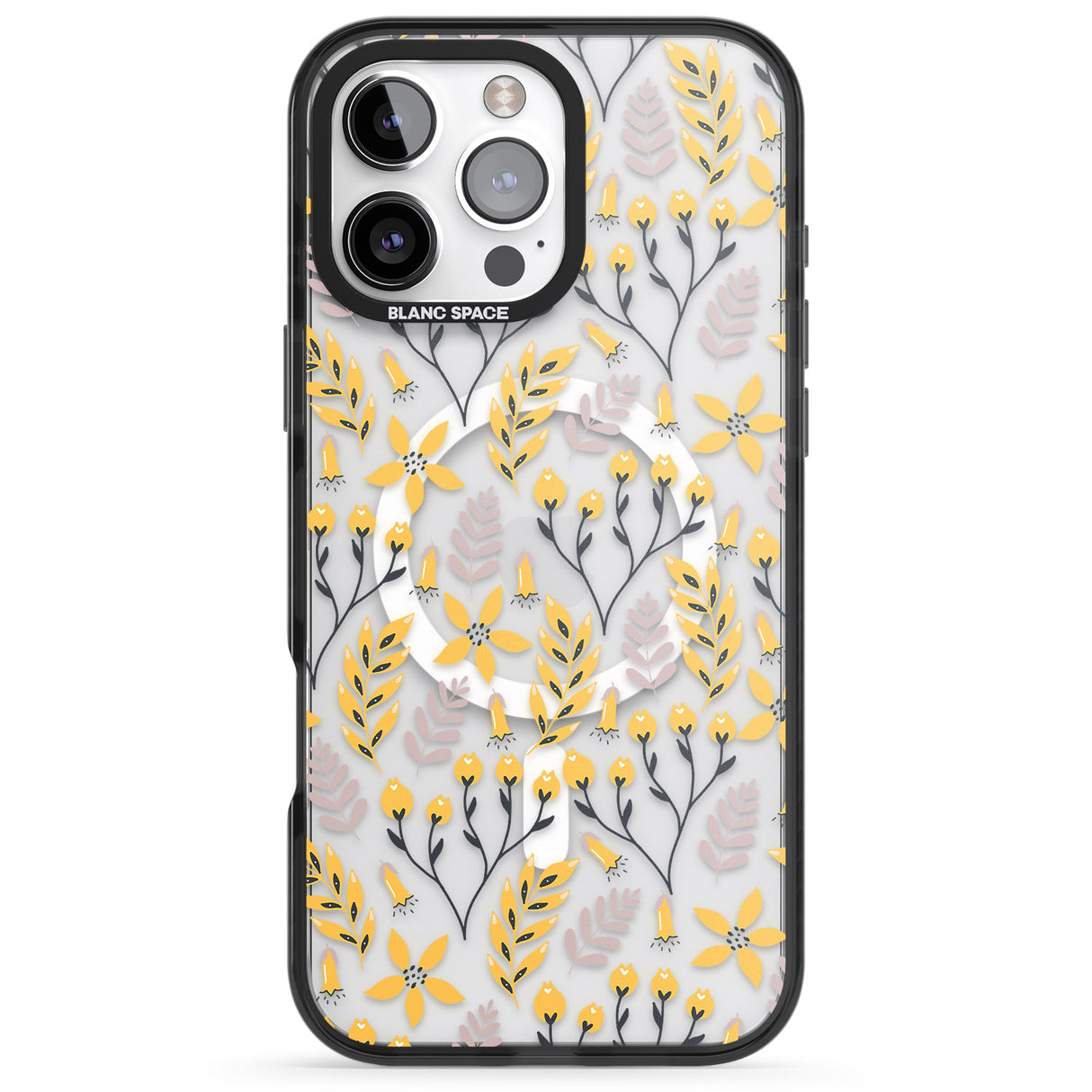 Yellow Leaves Transparent Floral