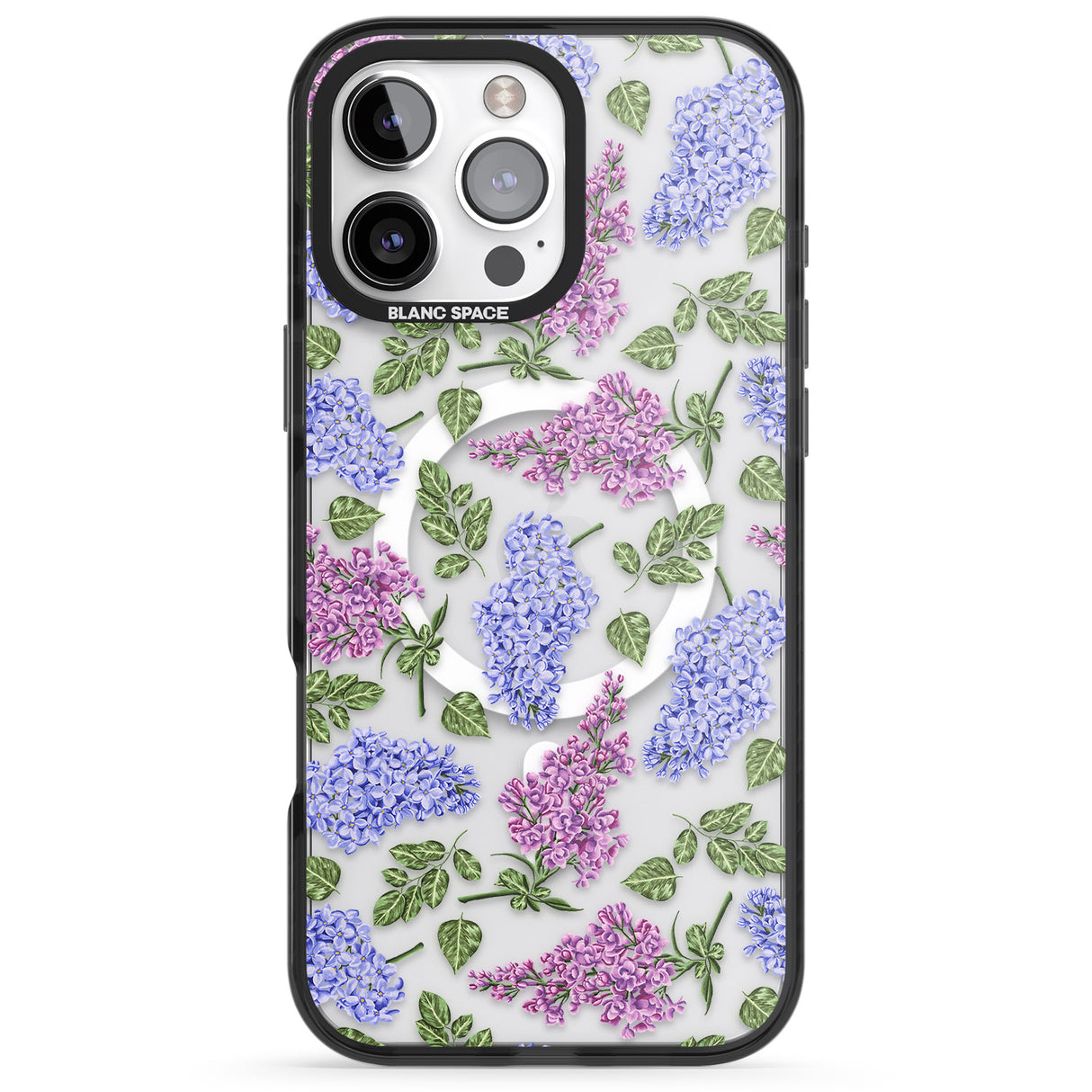 Purple Blossoms Transparent Floral