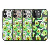 iPhone 16 Pro Max Shocked Avocados Black Impact Phone Case