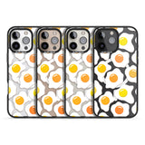 iPhone 16 Pro Max Fried Egg Pattern Black Impact Phone Case