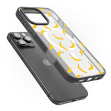 iPhone 16 Pro Max Banana Pattern Black Impact Phone Case