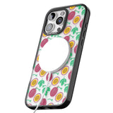 iPhone 16 Pro Max Passion Fruit Pattern Black Impact Phone Case