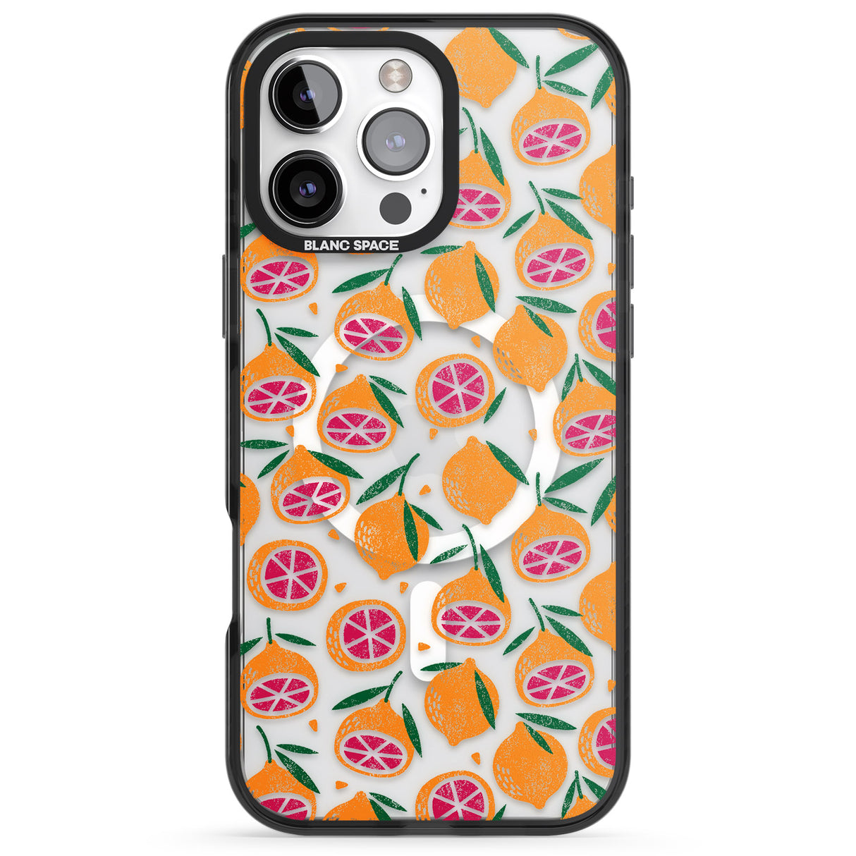 Blood Orange Fruit Pattern Transparent