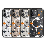 iPhone 16 Pro Max Halloween Mix Pattern Black Impact Phone Case