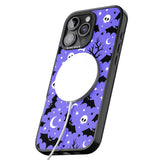 iPhone 16 Pro Max Bats n' Bones Pattern Black Impact Phone Case