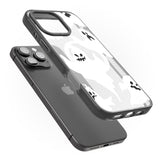 iPhone 16 Pro Max Ghost Pattern Black Impact Phone Case