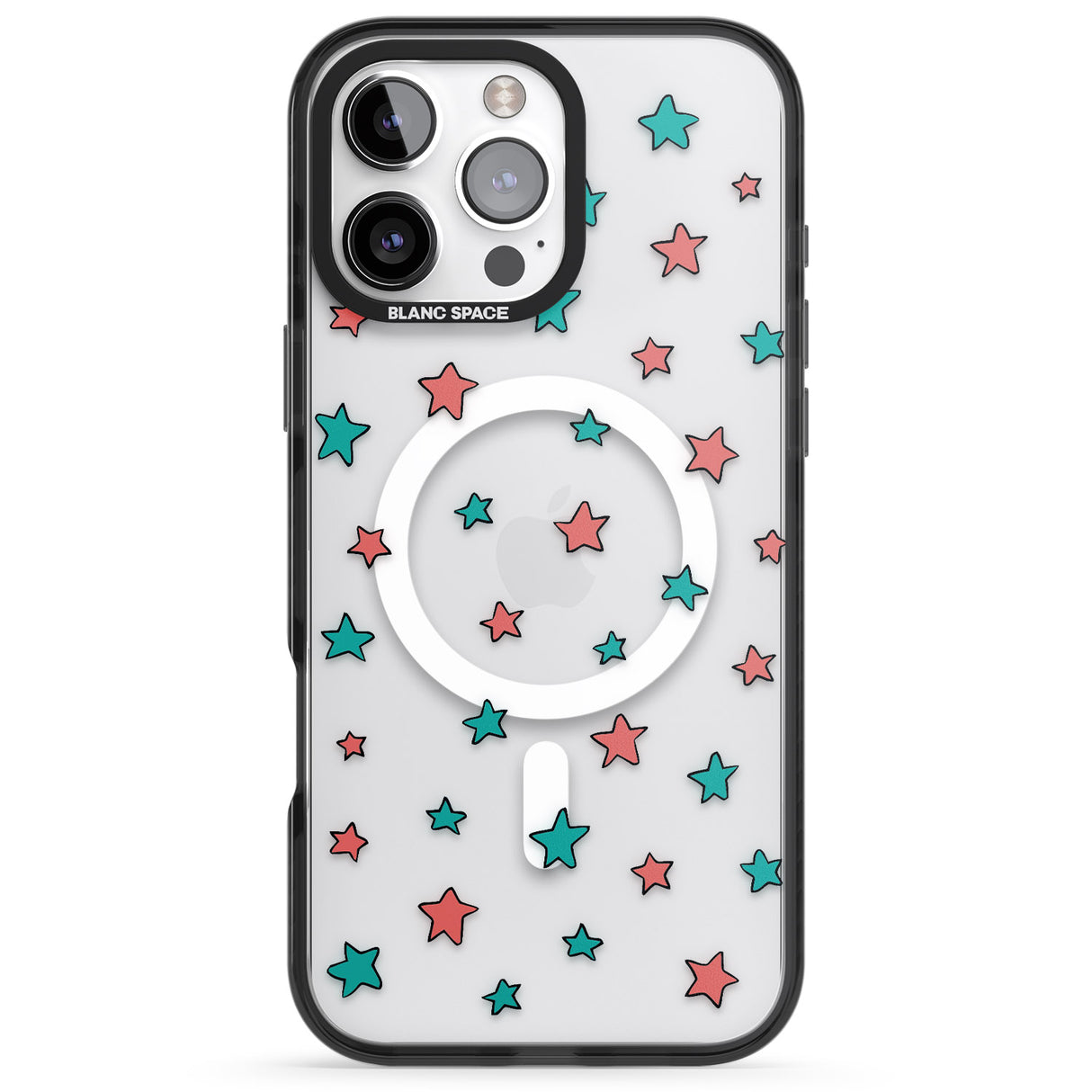 iPhone 16 Pro Max Heartstopper Stars Pattern Black Impact Phone Case