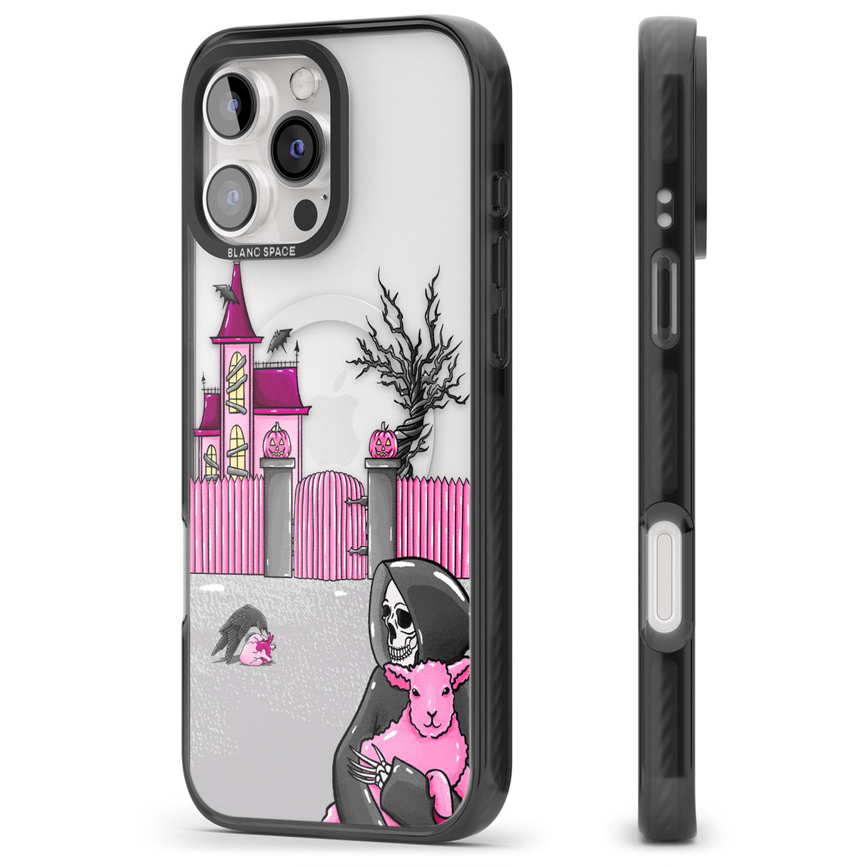 iPhone 16 Pro Max Left With My Heart Black Impact Phone Case