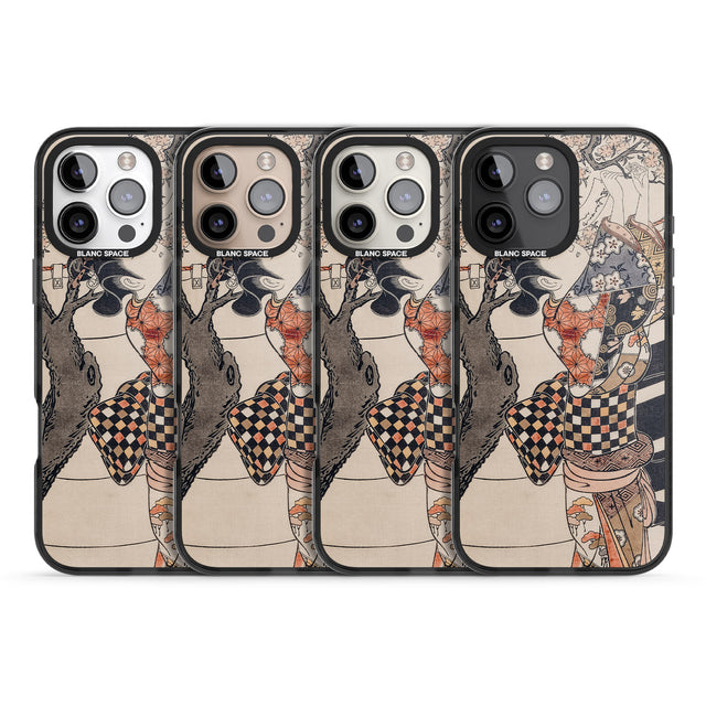 iPhone 16 Pro Max Vintage Japan Black Impact Phone Case