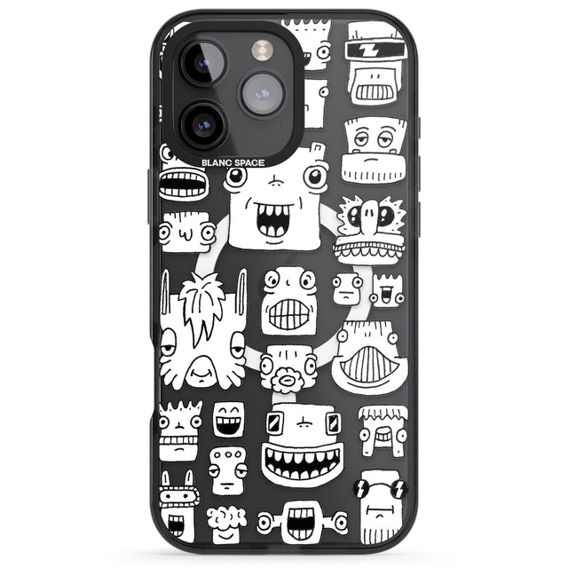 iPhone 16 Pro Max Burst Heads Black Impact Phone Case