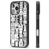 iPhone 16 Pro Max Monochrome Heads Black Impact Phone Case