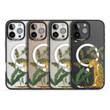 iPhone 16 Pro Max Large Jaguar Clear Jungle Cat Pattern Black Impact Phone Case