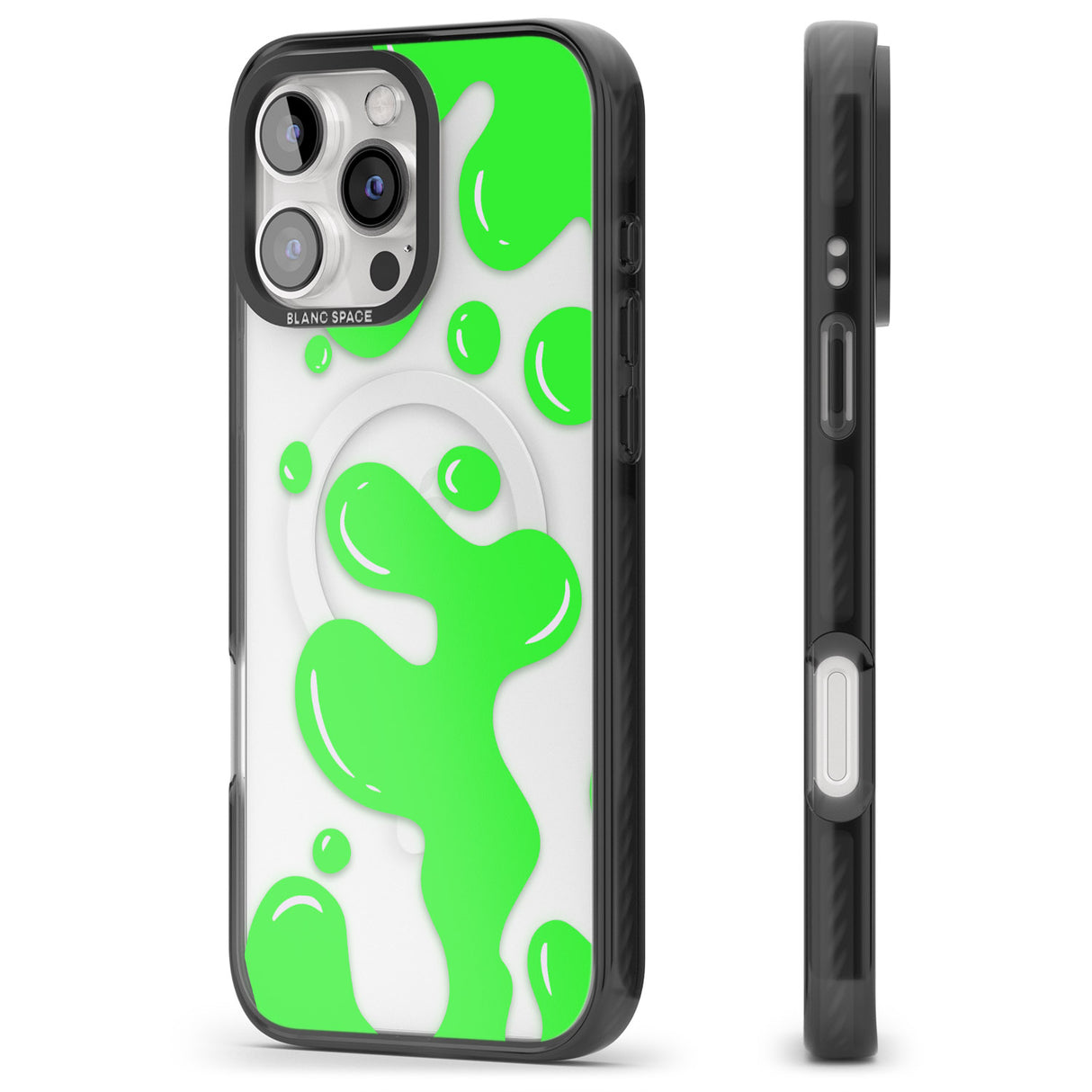 iPhone 16 Pro Max Green Lava Lamp Black Impact Phone Case