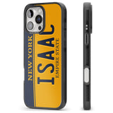 iPhone 16 Pro Max New York License Plate Black Impact Phone Case