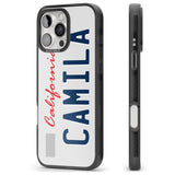 iPhone 16 Pro Max California License Plate Black Impact Phone Case