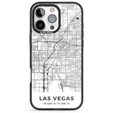 iPhone 16 Pro Max Map of Las Vegas, Nevada Black Impact Phone Case