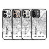 iPhone 16 Pro Max Map of Las Vegas, Nevada Black Impact Phone Case