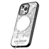 iPhone 16 Pro Max Map of Las Vegas, Nevada Black Impact Phone Case