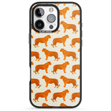 iPhone 16 Pro Max Trendy Tiger Patterns Tigers On Khaki Black Impact Phone Case