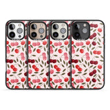 iPhone 16 Pro Max Fruity & Fun Patterns Cherries Black Impact Phone Case