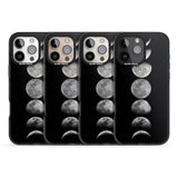 iPhone 16 Pro Max Phases Of The Moon Black Impact Phone Case