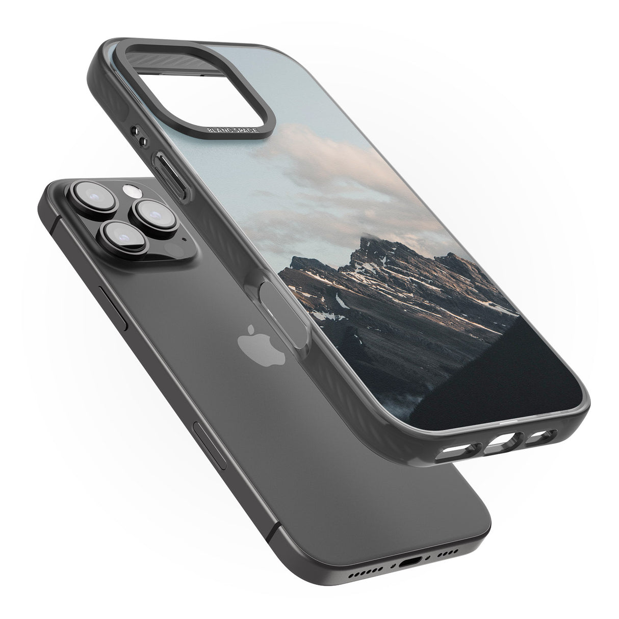 iPhone 16 Pro Max Mountain Range Photograph Black Impact Phone Case